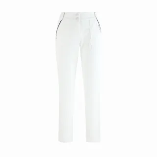 【PING】女款吸濕排汗高彈力休閒九分褲-白(GOLF/高爾夫球褲/RE25103-87)