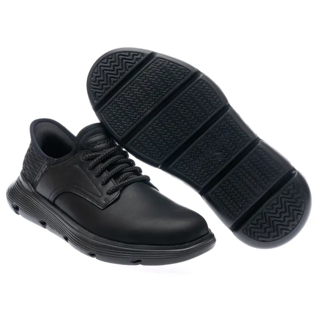 【SKECHERS】男鞋 休閒系列 休閒鞋 瞬穿舒適科技 GARZA 寬楦款(205046WBBK)