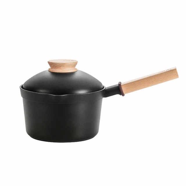 【Taste Plus】日系悅味 鑽石塗層內外不沾鍋 小湯鍋 牛奶鍋 18cm/2.4L IH爐可用鍋(蓋變碗設計)