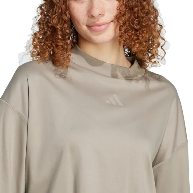 【adidas 愛迪達】寬鬆 休閒 圓領短袖T恤 W CE Q2 TEE 女 - JC5110