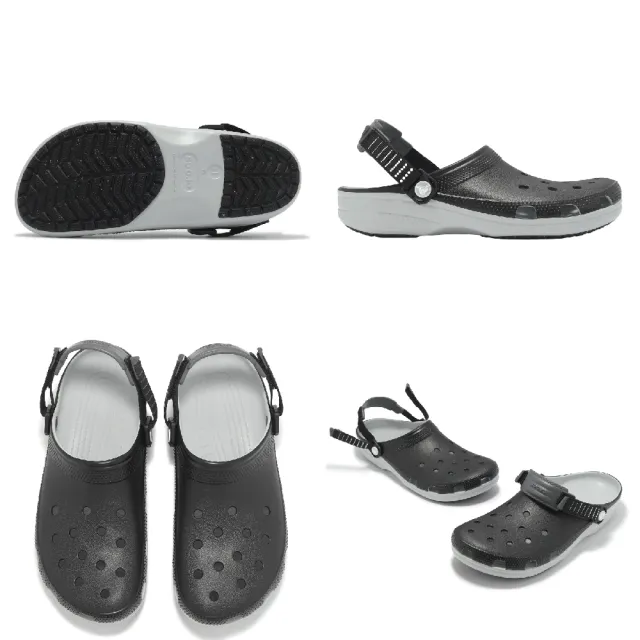 【Crocs】洞洞鞋 Classic Turbo Clog 男鞋 女鞋 經典渦輪克駱格 黑 涼鞋(211287001)
