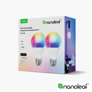 【nanoleaf】智能氣氛燈泡-4入組(rgb 氛圍燈 Apple homekit 變色燈泡 網美燈 e27 led)