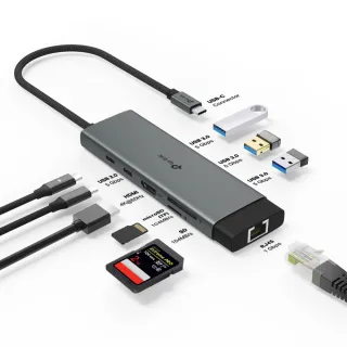 【TP-Link】UH9120C Type-C 9合1多功能轉接器 9埠HUB集線器 HDMI USB3.0 PD快充(100W)