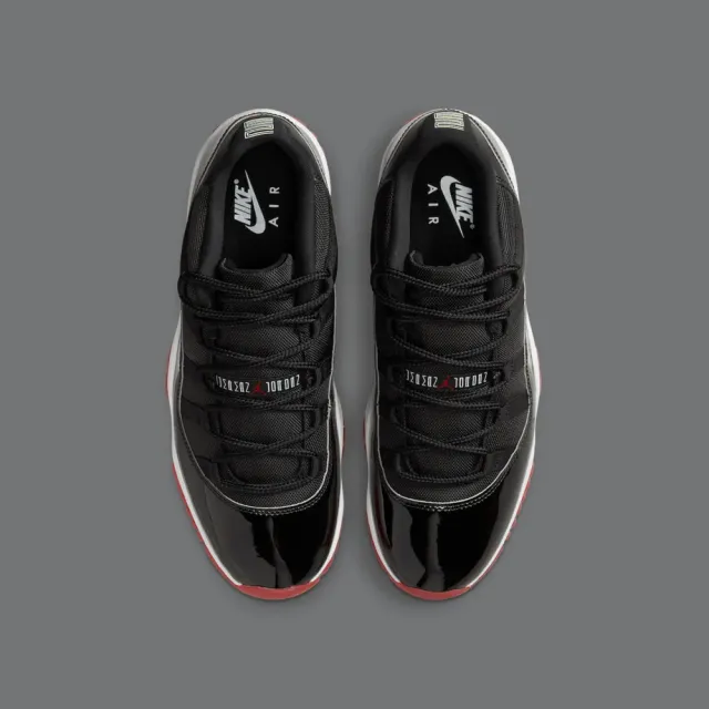 【NIKE 耐吉】休閒鞋 Air Jordan 11 Low Bred 2025 經典回歸 黑白紅 男鞋 FV5104-006