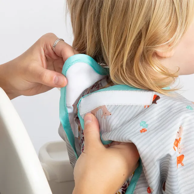 【英國BiBADO】防水嬰兒圍兜 長袖款 吃飯圍兜 防髒耐污(多款可選 副食品 自主進食 畫畫衣)