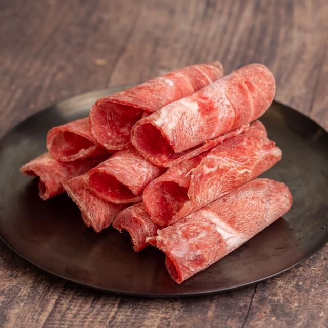 【小嚼士】沙朗牛背肩肉片 1KG 超值3包組(火鍋肉片 烤肉片 炒片 牛肉片 沙朗牛 牛肉 冷凍牛肉)