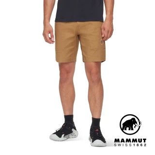 【Mammut 長毛象官方直營】Tamaro Shorts Men 休閒機能棉麻短褲 黏土棕 男款 #1023-01170