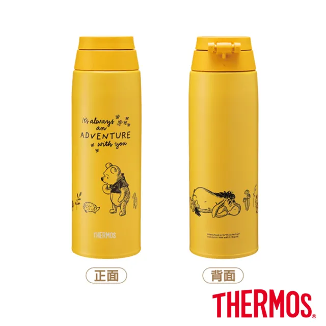 【THERMOS 膳魔師】momo獨家小熊維尼找橡實篇不鏽鋼真空保溫杯750ml(JOO-750WP-AGY)
