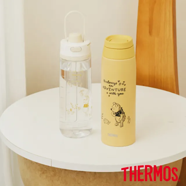【THERMOS 膳魔師】momo獨家小熊維尼找橡實篇不鏽鋼真空保溫杯750ml(JOO-750WP-AGY)