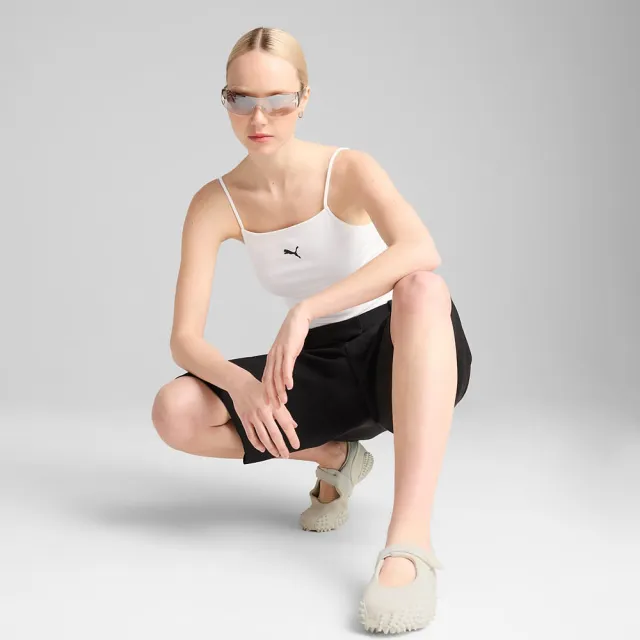 【PUMA】背心 女 運動背心 細肩帶 歐規 ESS 白 62977102