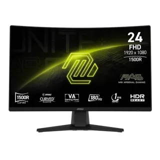 【MSI 微星】MAG 242C 24型 VA FHD 180Hz 曲面電競螢幕(Adaptive-Sync/1500R)
