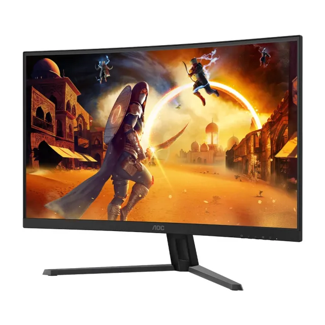【AOC】雷蛇有線電競滑鼠組★CQ32G4E HDR曲面電競螢幕(32型/2K/180Hz/0.5ms/VA)