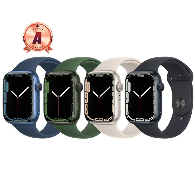 【Apple】A級福利品 Watch Series7 GPS 45mm 智慧型手錶(贈市值2080超值配件大禮包)