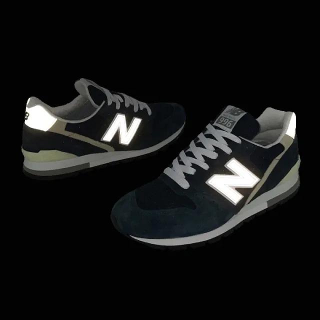 【NEW BALANCE】休閒鞋 996 男鞋 女鞋 藍 灰 麂皮 緩衝 復古 美製 情侶鞋 NB(U996NV-D)