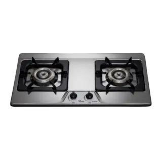 【喜特麗】雙口不鏽鋼面板檯面爐(JT-GC202S 原廠保固服務基本安裝)