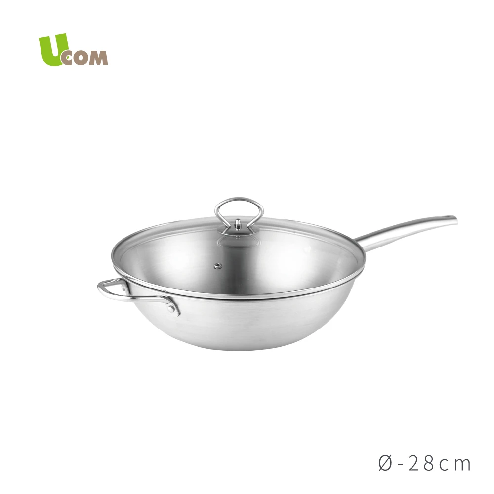 瑞康屋炒鍋 瑞康屋UCOM鍋匠系列MT25台製複合金單柄炒鍋,28cm)