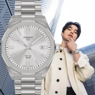 【TISSOT 天梭 官方授權】PRC 100 Solar T151.422.11.031.00 太陽能手錶 七夕 情人節禮物(T1514221103100)