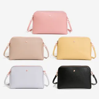 【aziza】ELSIE三層斜背貝殼包-大(多色)