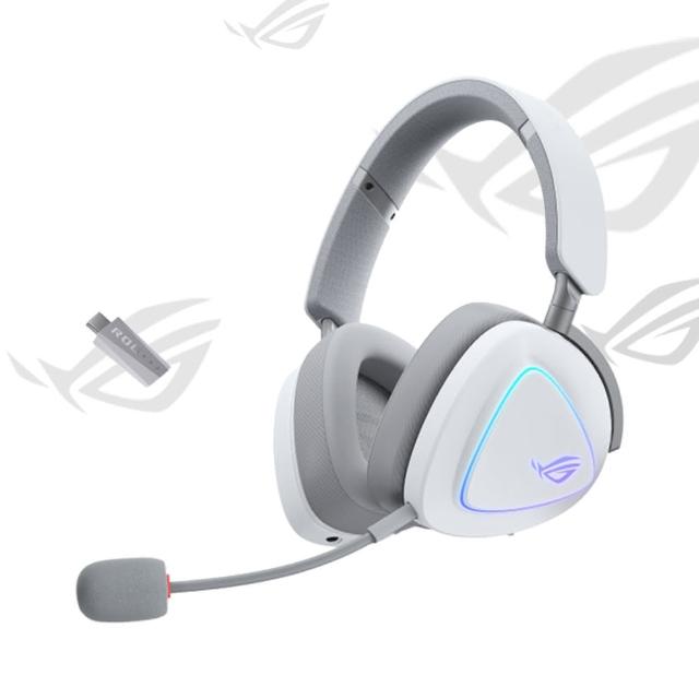 【ASUS 華碩】ROG Delta II 無線三模電競耳機 白色
