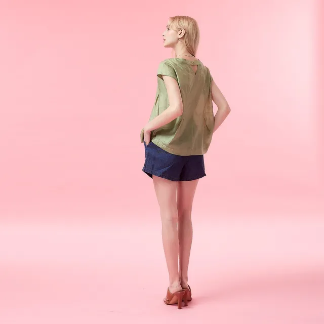 【ICHE 衣哲】Cop.Copine法式簡約3D立體繭型空氣感剪裁落肩造型上衣