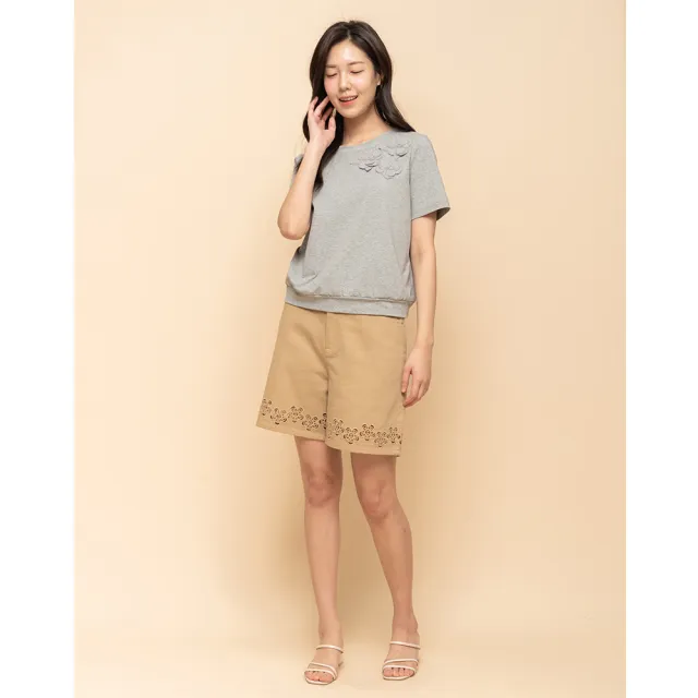 【perng yuh 芃諭名品】日常花暖 彈性 T恤(2025 SS Collection|4A春夏新品上市)