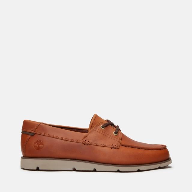 【Timberland 官方旗艦】男款棕色綁帶休閒鞋(A42X7A0W)
