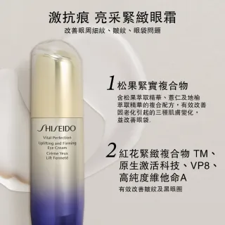 【SHISEIDO 資生堂國際櫃】激抗痕亮采緊緻眼霜15mL(撫紋/眼霜/眼部保養/黑眼圈)