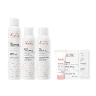 【Avene 雅漾官方直營】活泉水精選套組_300mlx1+150mlx2(化妝水/噴霧/穩膚)
