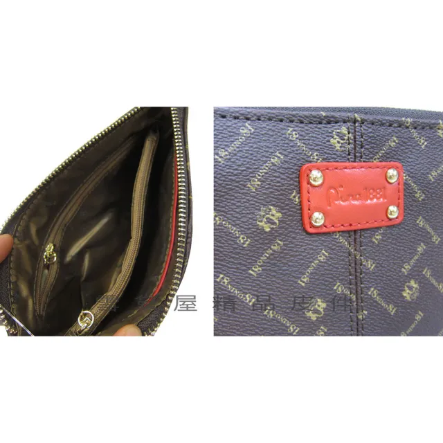 【SNOW.bagshop】雙11 化妝包小容量主袋(內二隔層手拿包分類袋進口防水包 防刮皮革材質活動型手