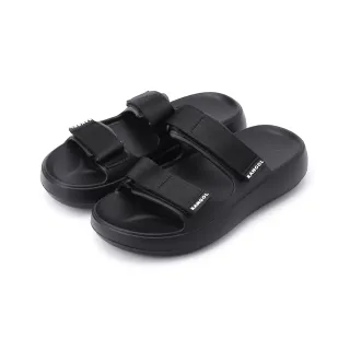 【KANGOL】魔鬼氈腳床式拖鞋 黑 男女鞋 64551621