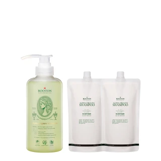 【ROOTON 官方直營】甦活植萃洗髮超值組-洗髮精500ml+洗髮精補充包500mlx2入+洗護髮旅行組x2入