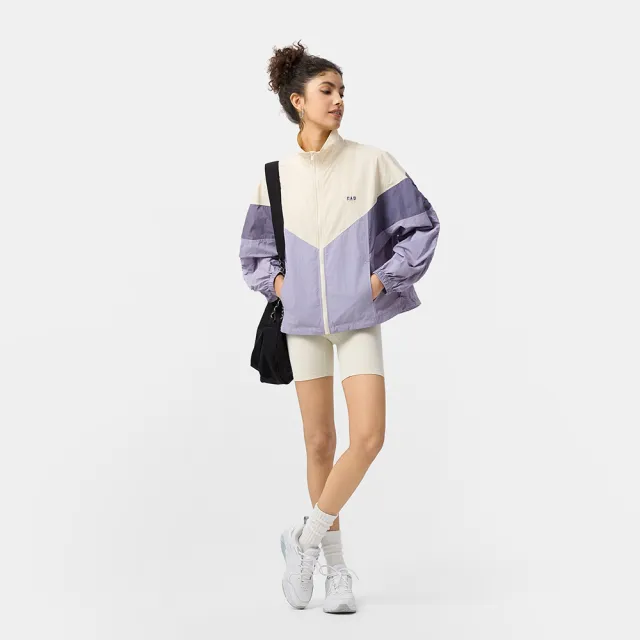 【GAP】女裝 Logo刺繡立領外套-紫色(727048)