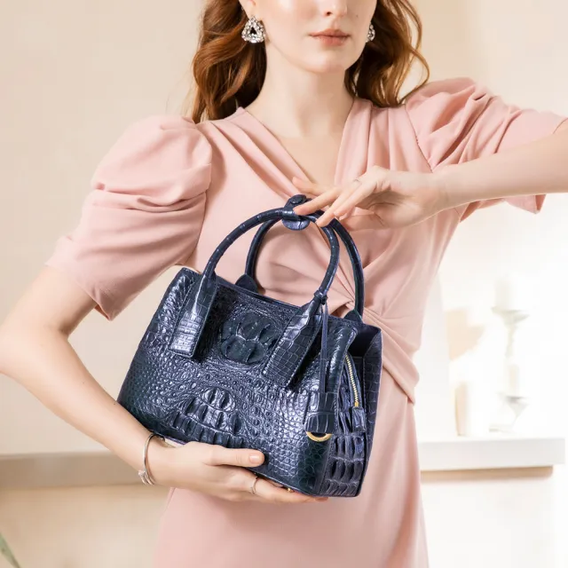 【M2nd】鱷魚背皮個性手提肩背托特包(Y0032C)