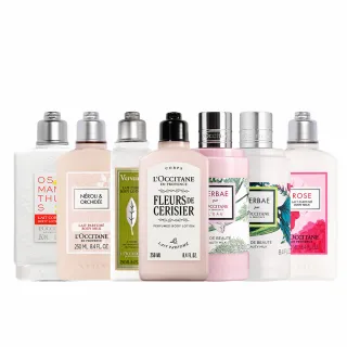 【L’Occitane 歐舒丹】官方直營 肌膚呵護身體乳-10款任選(245/250/300ml/身體保養/保濕)