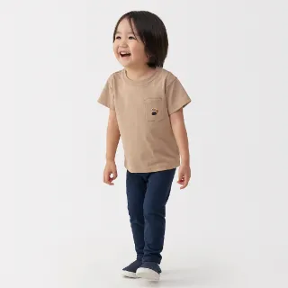 【MUJI 無印良品】幼兒容易穿脫天竺刺繡口袋短袖T恤(共6色)