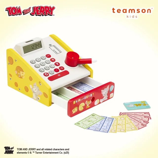 【Teamson】Tom and Jerry 小老闆木製聲光收銀機組