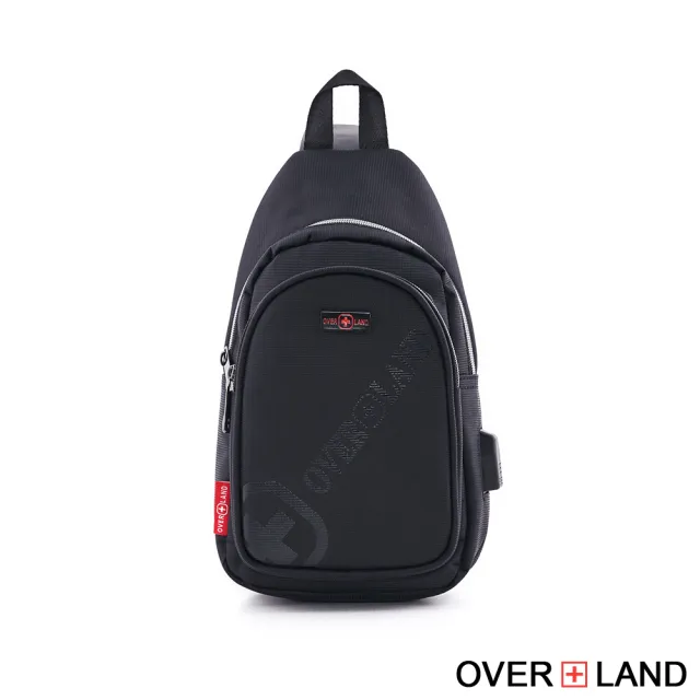 【OverLand】美式十字軍 - LOGO浮印小胸背包/肩背包(5607)