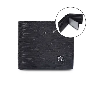 【MANDE RHODE 曼德羅德】真皮訂製樹皮紋短夾-內有左右隔層(86342)