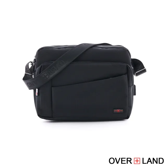 【OverLand】美式十字軍 - 素面造型斜背包-大/L(5744)