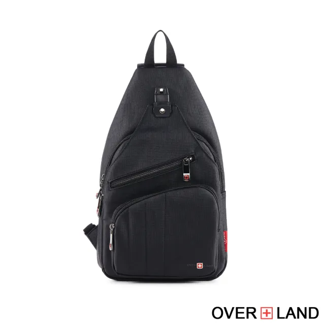 【OverLand】美式十字軍 - 素面插扣造型胸背包/肩背包(5797)