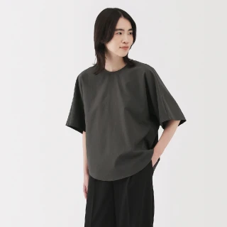 【MUJI 無印良品】女透氣彈性泡泡紗短袖套衫(共3色)