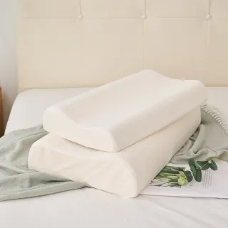 【戀家小舖】兒童天然乳膠枕-大童款-附贈隨機花色枕套(適合9-12歲 / 1入)