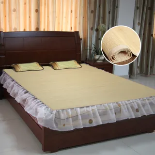 【范登伯格】仲夏天然細竹加大雙人竹蓆 床蓆(180x186cm/6x6.2尺)