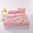 【日禾家居】買一送一 冰絲涼感床包枕套組-單/雙/加大/特大(床包高度35公分)or涼被任選(冰冰被150X200公分)