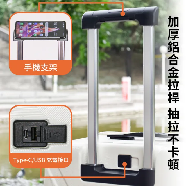 【LUDWIN 路德威】27吋前開式&中開式5輪胖胖行李箱(多色多款任選)