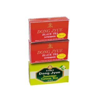 【DONG JYUE 東爵】即期品-東爵商用茉香綠茶/伯爵/桂花冰紅茶量販包25g×24包/盒