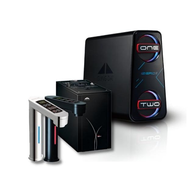 【GUNG DAI 宮黛】GD600+IZERO Ⅱ 直輸機  觸控式雙溫櫥下型飲水機(全機台灣製造 搭配宮黛600G RO直出機)