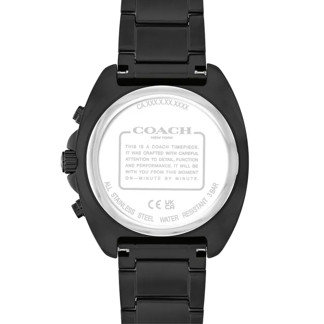 【COACH】Charter 三眼計時手錶 男錶 中性錶-39mm 520禮物 送禮 手錶(CO14602739)