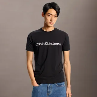 【CALVIN KLEIN】官方旗艦館 CK Institutional Logo 合身上衣_黑色