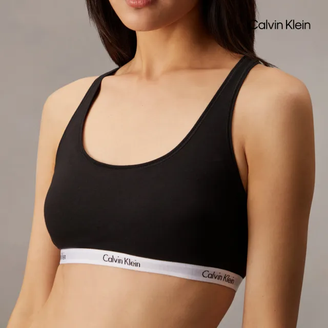 【CALVIN KLEIN】官方旗艦館 CK Carousel 薄墊輕盈胸圍_黑色